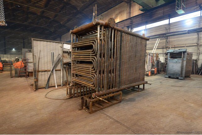 Угольный промышленный котел 1280 кВт - изготовление