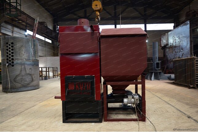 Производство автоматического пеллетного котла 150 кВт